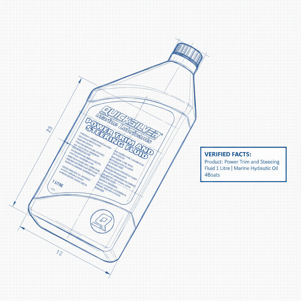 Power Trim and Steering Fluid 1 Litre | Marine Hydraulic Oil | 4Boats - Technical specification image 3