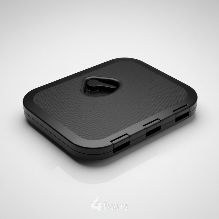 TOP LINE Deck Hatch 270×375 mm Black ISO 12216 | 4Boats - Technical specification image 4