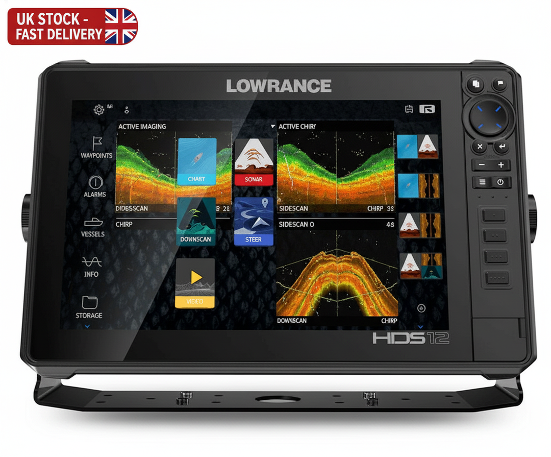 Lowrance HDS 12 LIVE Fishfinder with Active Imaging 3-in-1 (ROW) - UK Stock image 1