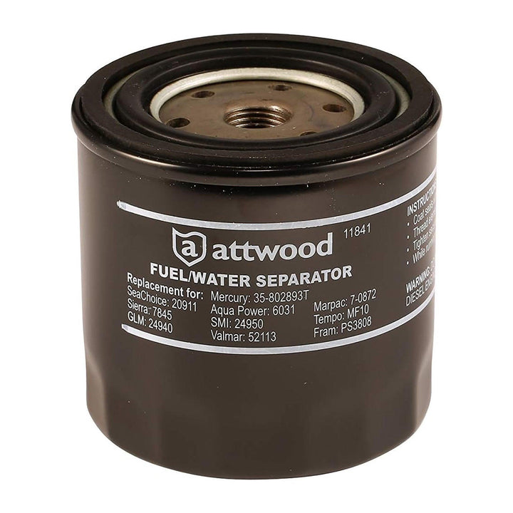 2 pcs x Attwood Fuel/Water Canister with 10 Micron Filter - 4Boats