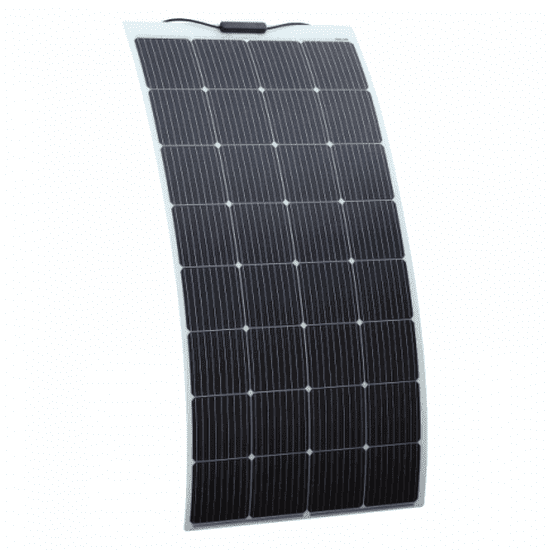 200W SEMI-FLEXIBLE FIBREGLASS SOLAR PANEL WITH DURABLE ETFE COATING - 4Boats