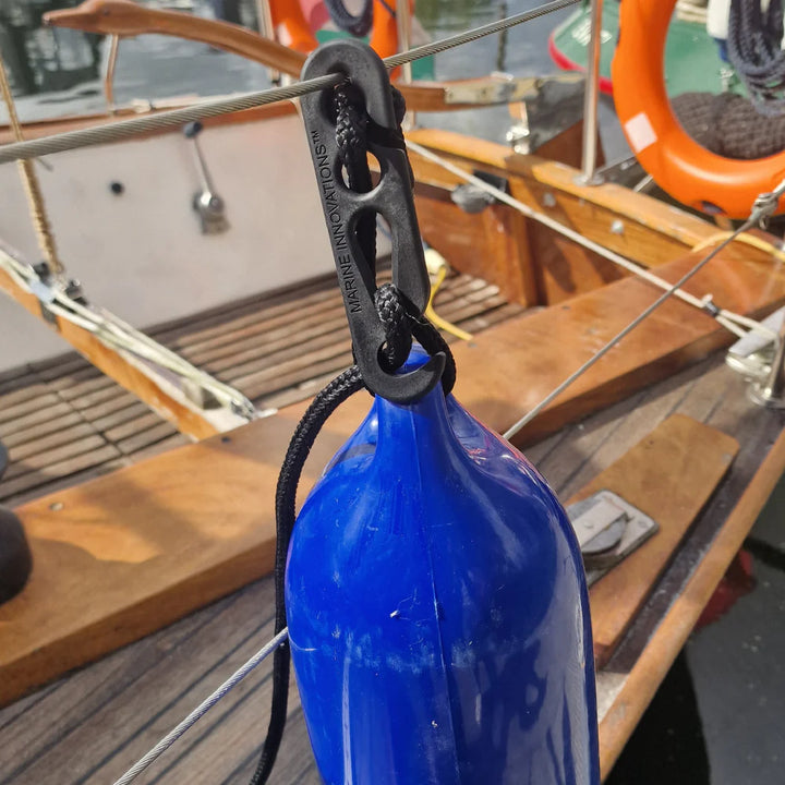 Fender Mate Slider Bundle- removable fender height adjuster and hanger for wires (Black)