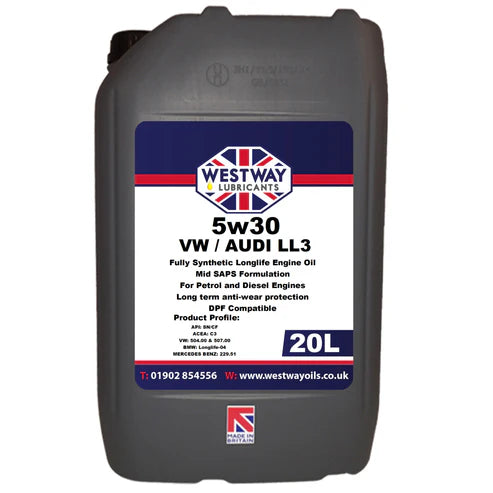 5W30 C3 Fully Synthetic Engine Oil VW Longlife 504.00 507.00 Mid SAPS