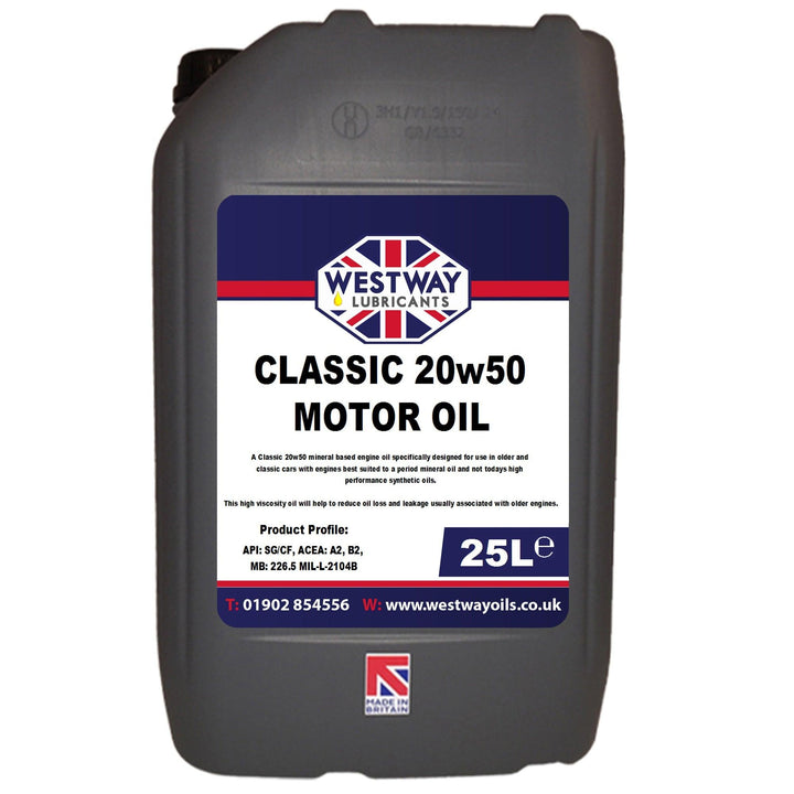 20w50 Mineral Classic Motor Oil API: SG/CF - 4Boats