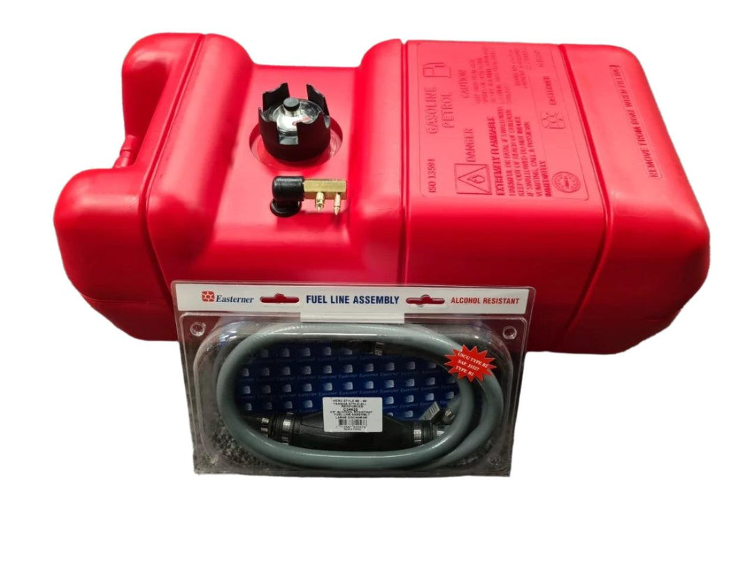 MidlandMarine 22-liter outboard fuel tank with fuel line assembly for marine use