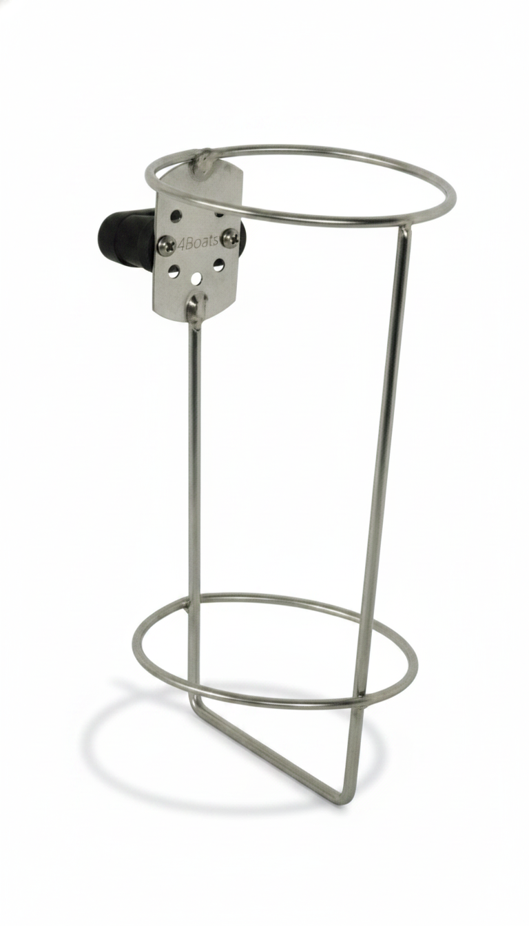 Stainless Steel Holder for Rescue Line | 4Boats - Studio image 1