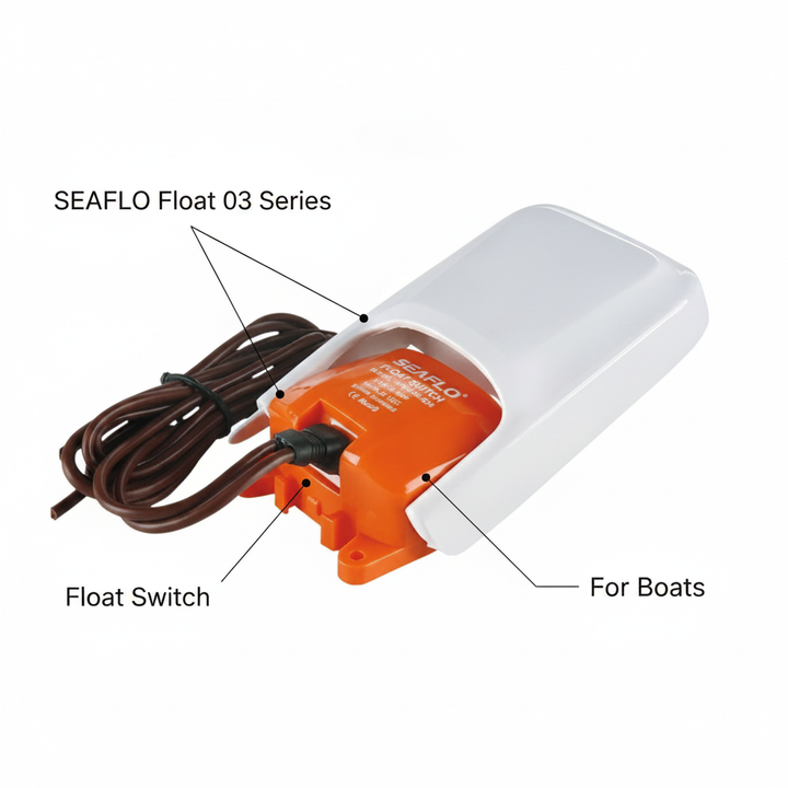 SEAFLO Float 03 Series Float Switch 25A Max | 4Boats - Technical specification image 2