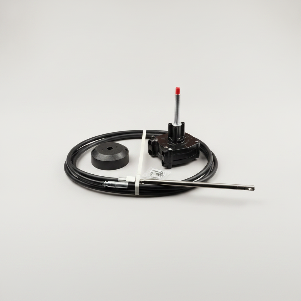 10ft Boat Steering Kit Helm Bezel Cable 3.05m Outboard Up to 200HP Multiflex - Catalogue image 4