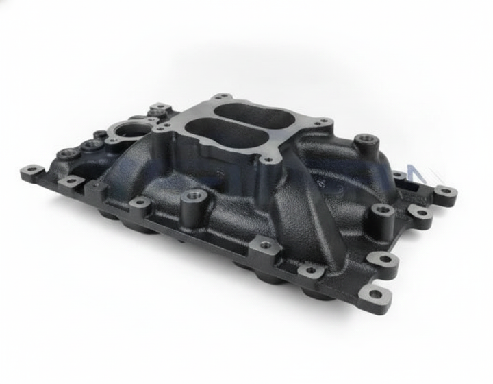 Aftermarket 4BBL Vortec V8 Intake Manifold 807289A1 3856270 - Alternative angle image 2