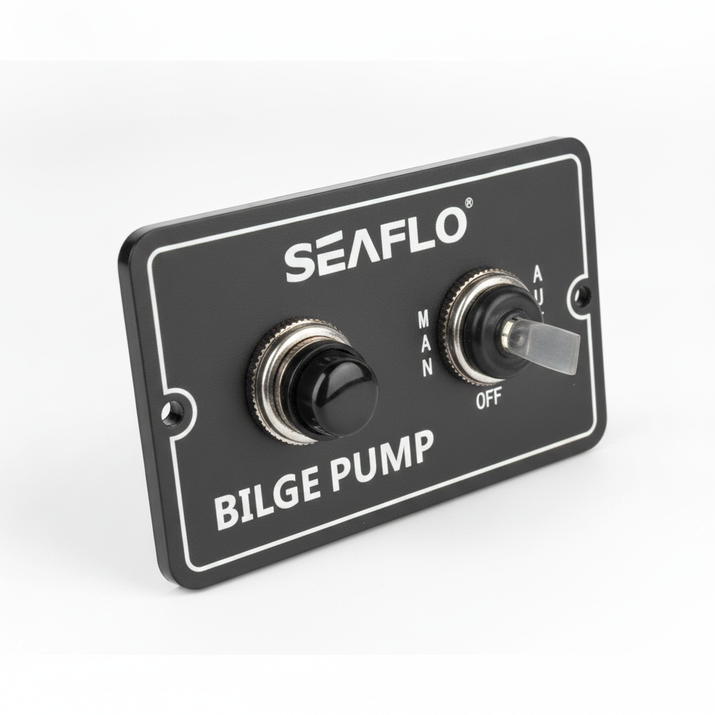 SEAFLO Bilge 3-Way Bilge Switch Panel 12V/24V | 4Boats - Technical specification image 4