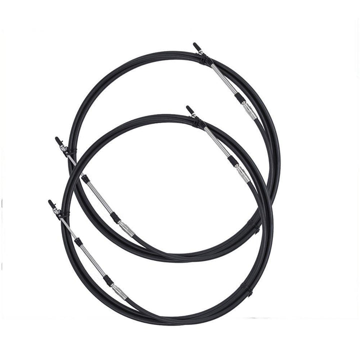 2pcs 13ft, C2 type Multiflex 33C Control Cable - 13ft, for Yamaha, Suzuki, Tohatsu- 395cm - 4Boats