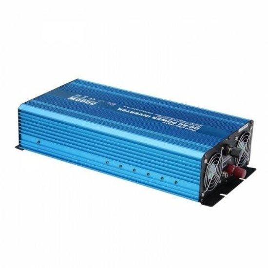 3000W 24V pure sine wave power inverter 230V AC output (UK sockets), with remote on/off switch - 4Boats