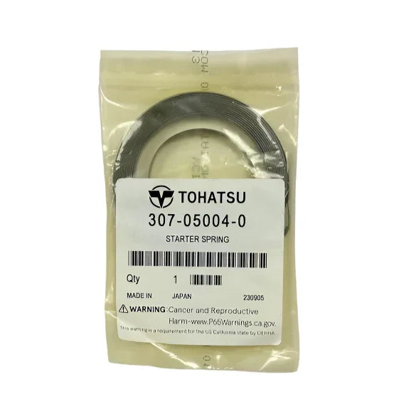 Tohatsu starter spring in packaging on a white background
