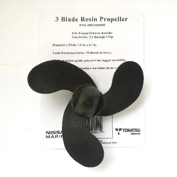 Genuine Tohatsu propeller assembly 309-64106-0 for engine codes