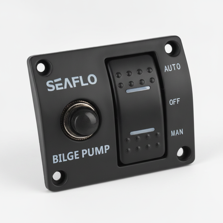 SEAFLO Bilge 3‑Way Switch Panel 12V/24V SFSP-015 | 4Boats - Technical specification image 4