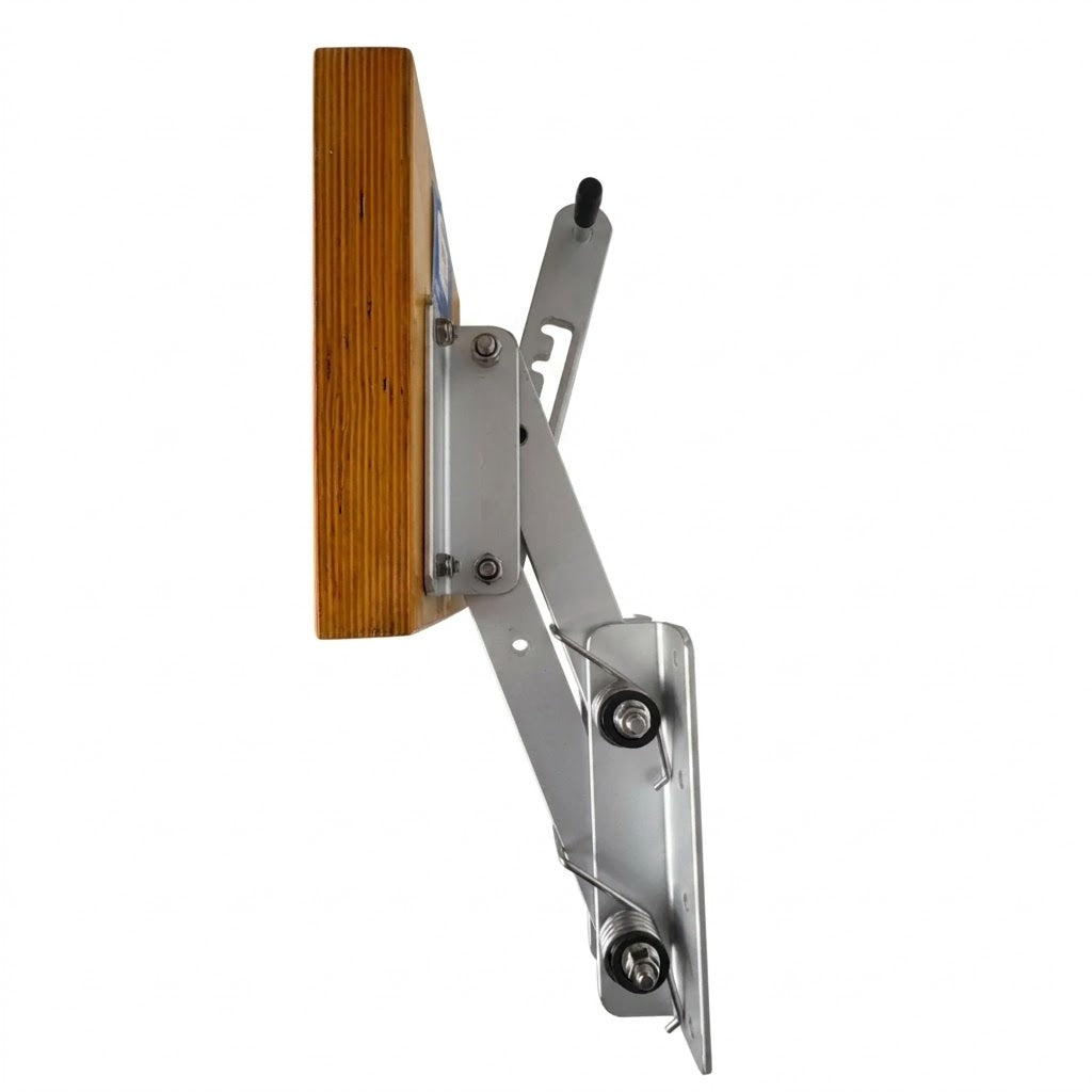 Aluminum Outboard Engine Bracket Wood Pad 15HP 40kg Auxiliary Motor Mount