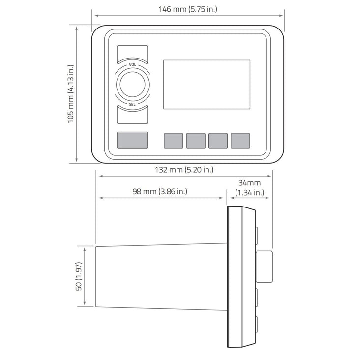 Hertz HMR HMR HMR 20 IP66 Marine Stereo with Bluetooth | 4Boats