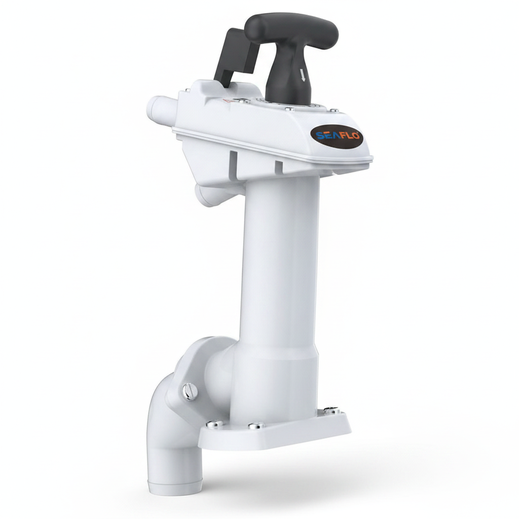 SEAFLO Marine Toilet Manual Hand Flush Pump SFMTP-03 Replacement Fits Jabsco - Technical specification image 4