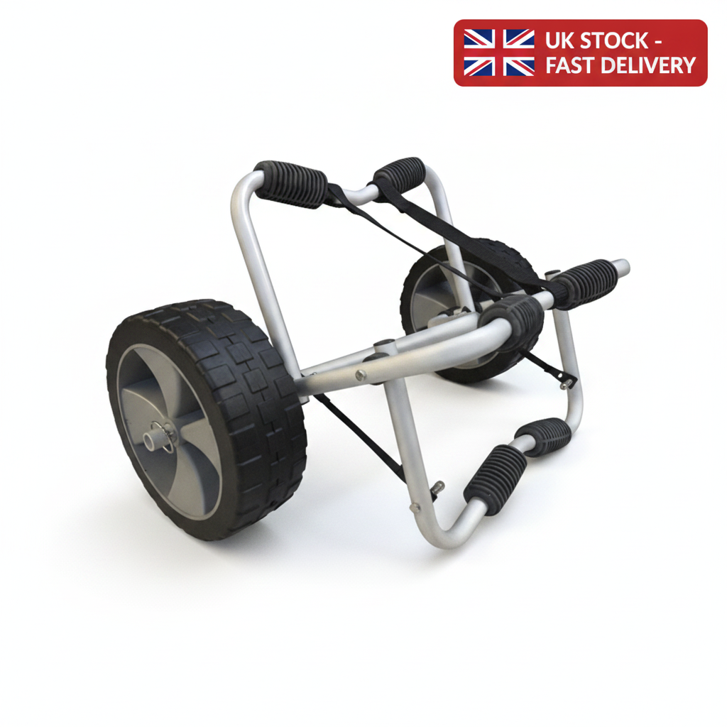 HEAVY DUTY Trolley | 68kg Capacity, Foldable Kayak & Canoe | 4Boats - UK Stock image 1