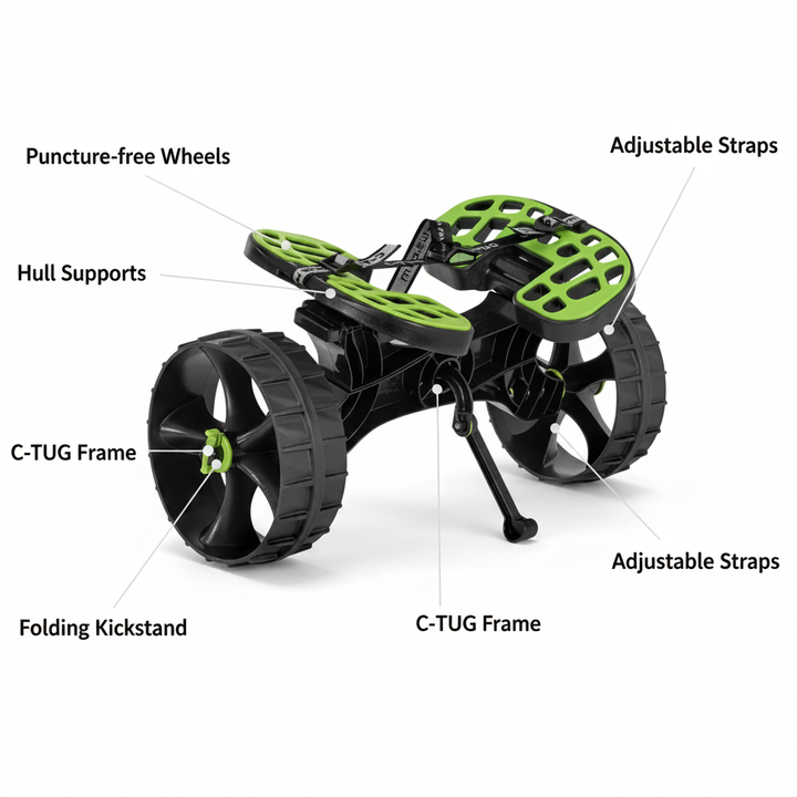 Railblaza C-TUG Kayak Cart - Technical specification image 2