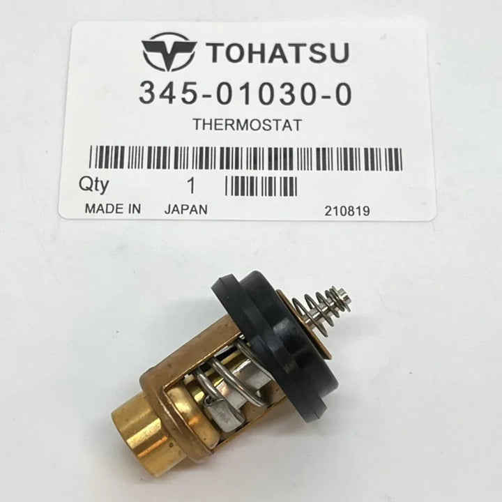 Genuine Tohatsu Thermostat 345-01030-1 | Fits 25-50HP 2-Stroke TLDI Outboards | OEM Marine Engine Part