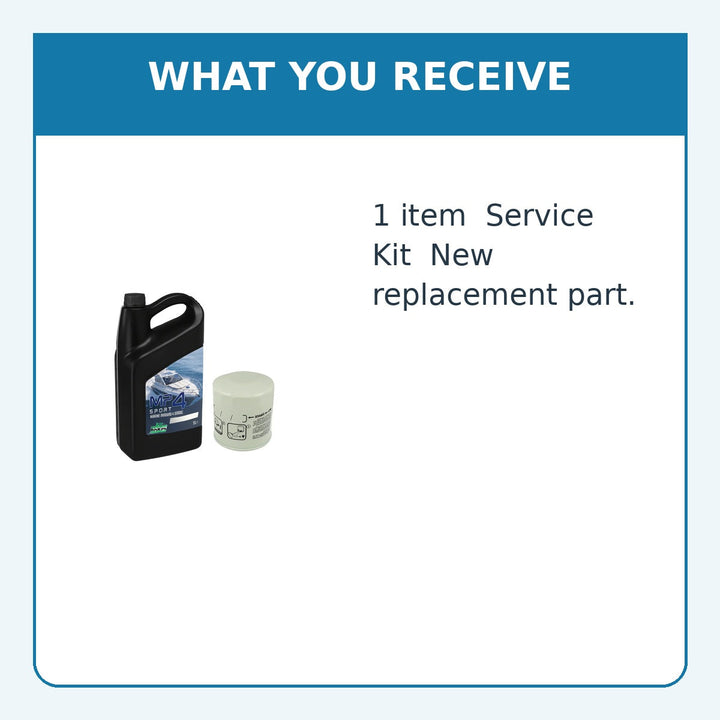 Oil | Filter Change Kit 2.5L | 6.2L Inboard Engines | 4Boats - supplied item