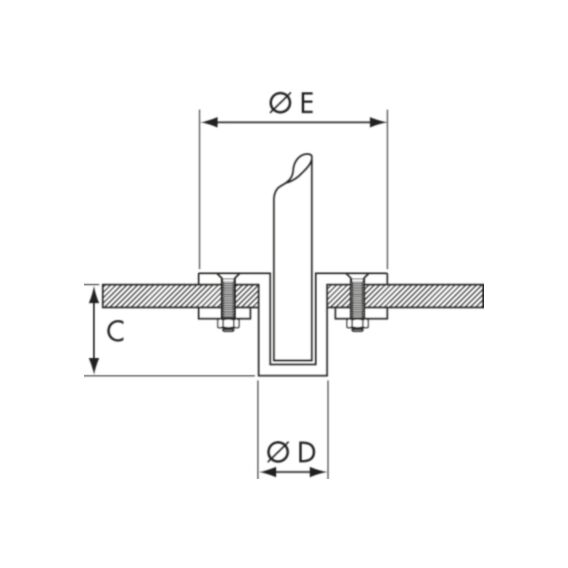 Plastimo Pivoting Boat Davits Pair 160kg Capacity 60mm Stainless Steel 36183