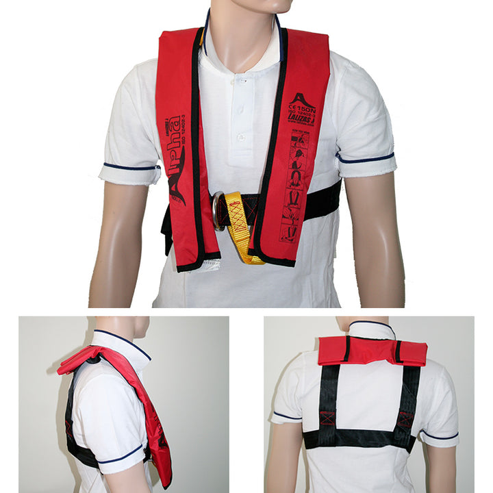 Alpha Manual Inflatable Lifejacket 170N ISO Adult PFD Marine Safety