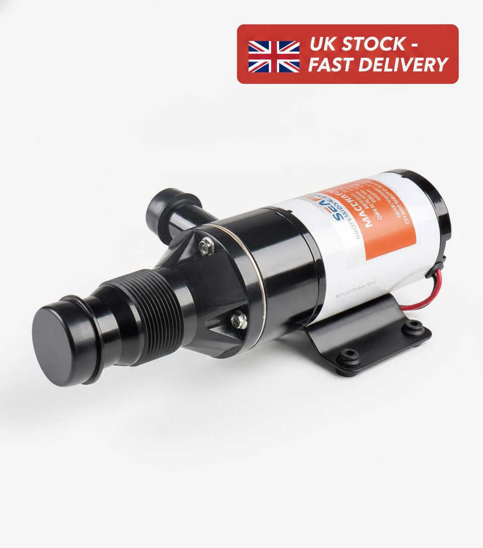 SEAFLO 12V Macerator Pump 12GPM 45LPM Boat Marine RV Sewage MP1-1200-1 - UK Stock image 1