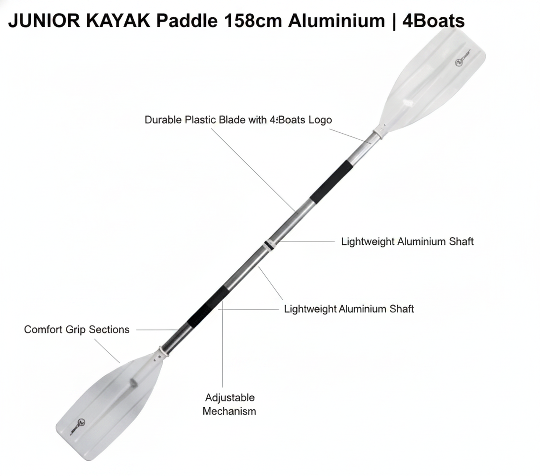 JUNIOR KAYAK Paddle 158cm Aluminium | 4Boats - Technical specification image 2