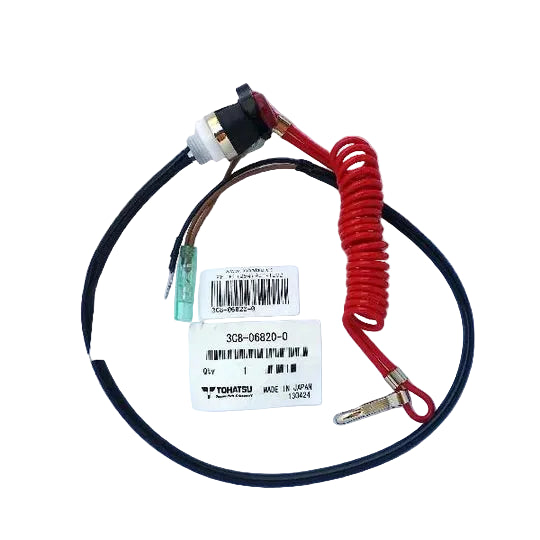 Tohatsu Mercury Outboard Stop Switch Assembly 3C8-06820-0 87-804051A1 Lanyard