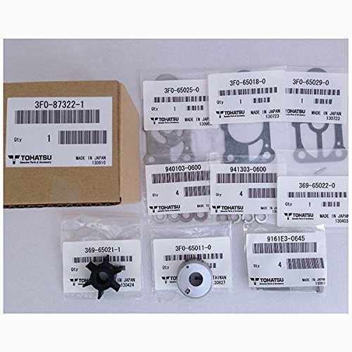 Tohatsu 3.5hp M3.5B2 Water Pump Impeller Repair Kit 3F0-87322-1 3F0-87322-0