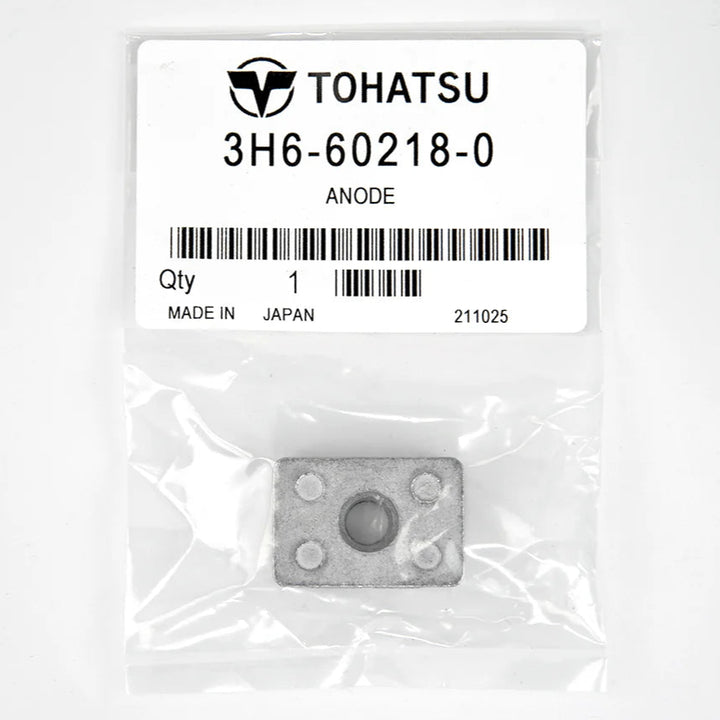 Genuine Tohatsu Lower Unit Gearbox Anode 3H6-60218-0 | Fits 4/5/6HP Outboards | Mariner 875208 Compatible