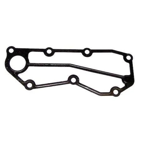 Black gasket on a white background