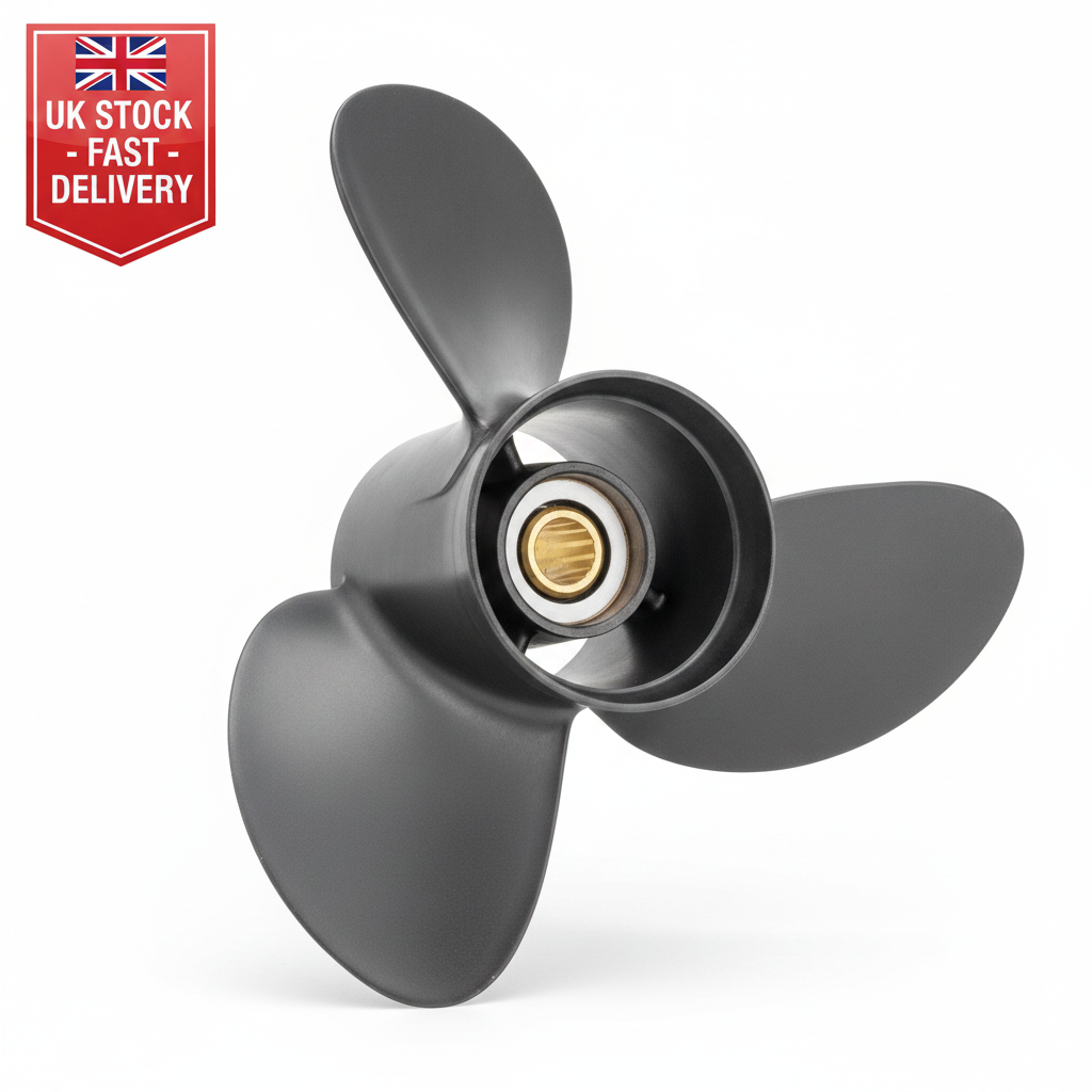 Solas Propeller 12-1/4 x 15 for Johnson Evinrude 40-65HP 13 Spline 2311-123-15 - UK Stock image 1
