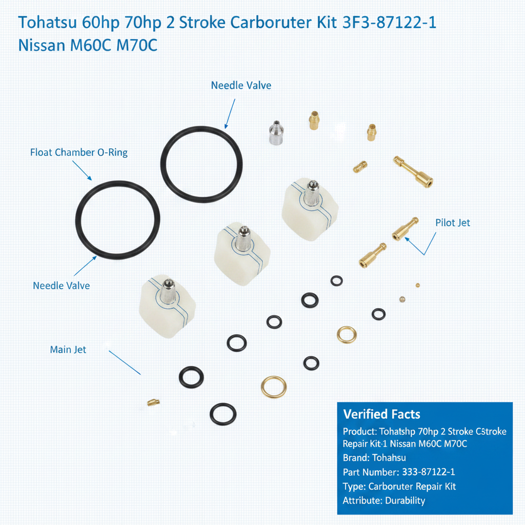 Tohatsu OEM CARBURETOR REPAIR KIT — Part #3F3-87122-1 - Technical specification image 3