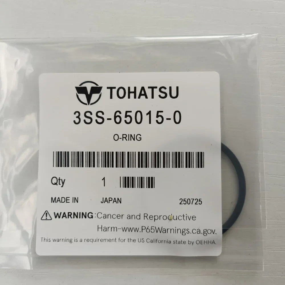 Tohatsu O-ring packaging with label on a white background