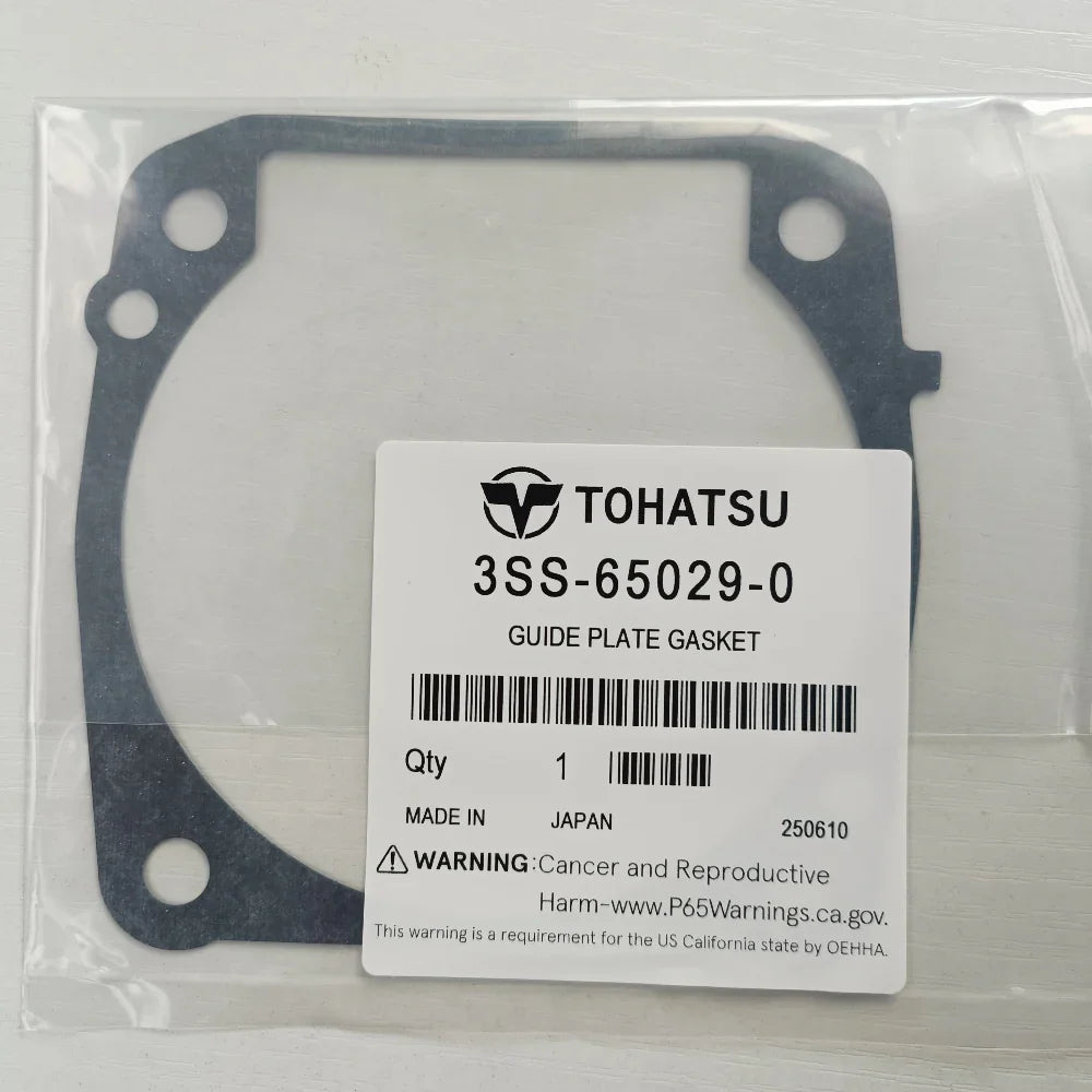Gasket with Tohatsu label on a clear background