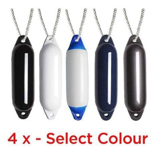 4 pcs Majoni Star Boat Fender Size 4 - Deflated - Free Rope - 4Boats