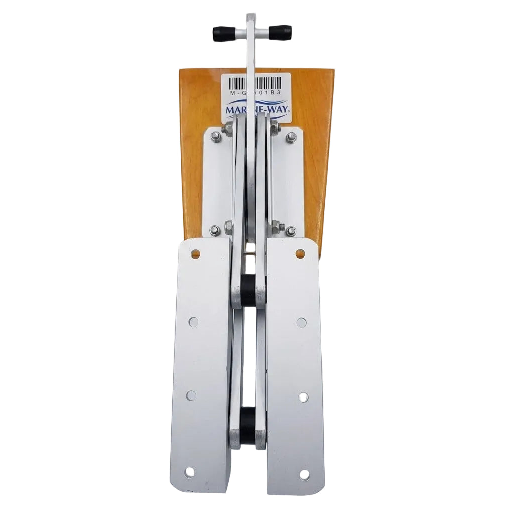 Aluminum Outboard Engine Bracket Wood Pad 15HP 40kg Auxiliary Motor Mount