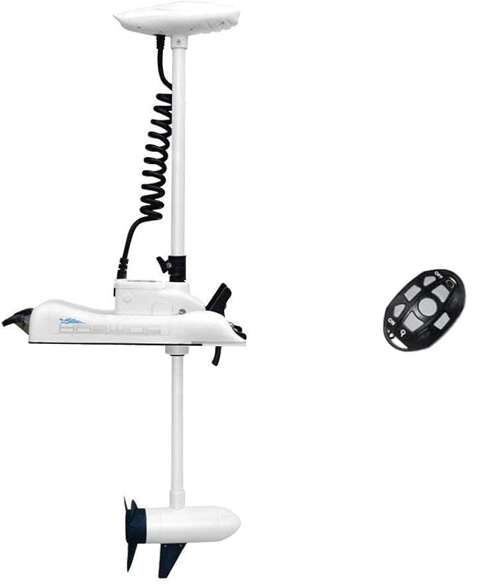 Haswing Cayman B GPS 55lbs 12V Bow Mount Trolling Motor - 54 inch Shaft - White
