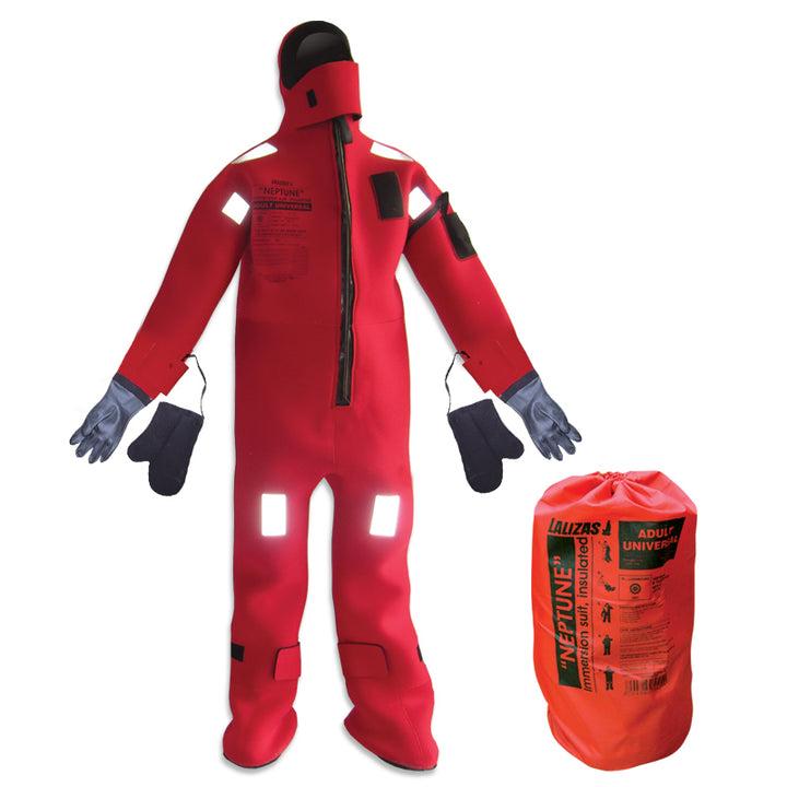 LALIZAS Immersion Suit 'Neptune',SOLAS,Xlarge, Insulated - with neoprene gloves