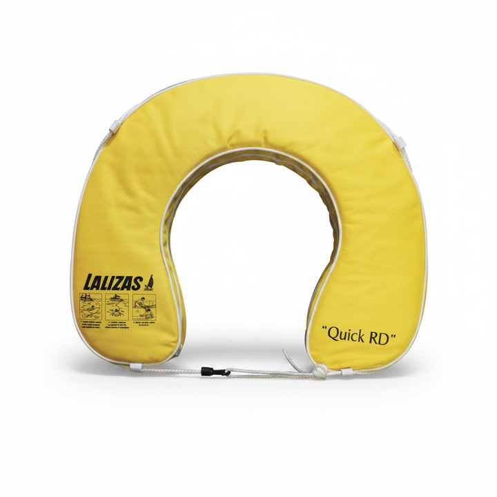 Horseshoe Lifebuoy Quick RD Yellow 142N Marine Boat MOB Safety - Studio image 1