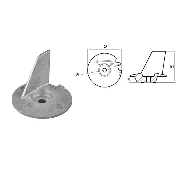 Genuine Tohatsu Trim Tab Anode 3V1‑60217‑0 – 6‑20 HP Outboard Protection
