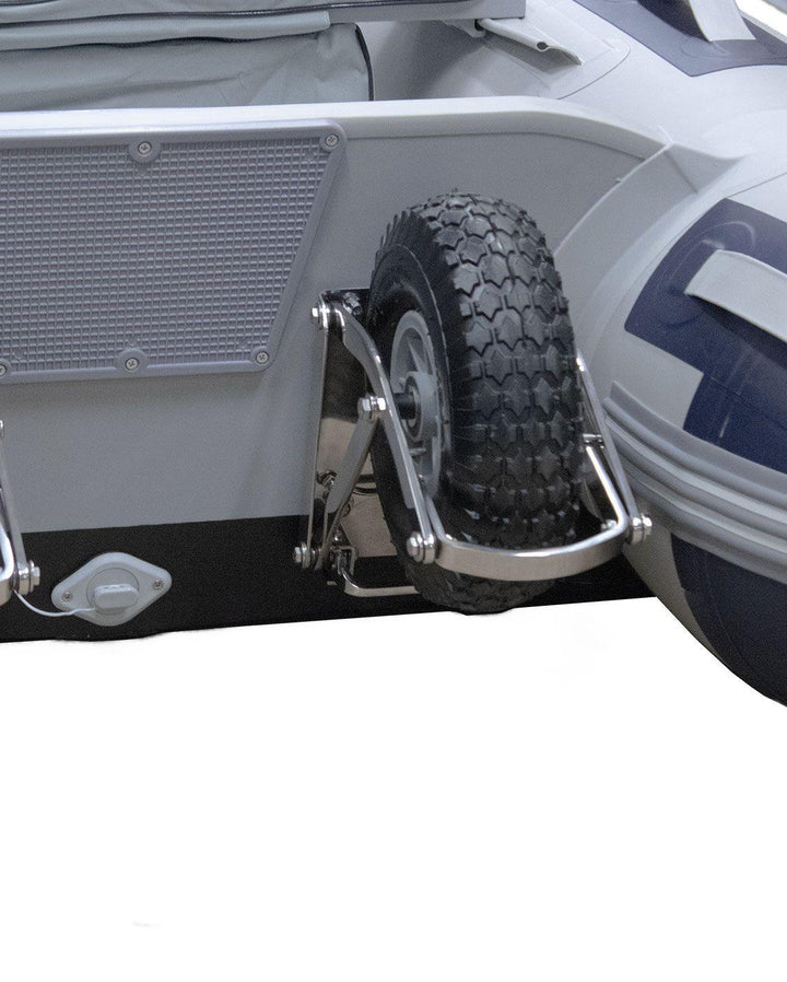 Compact HD Dinghy Launching Wheels – Low Profile, Retractable with Quick Release