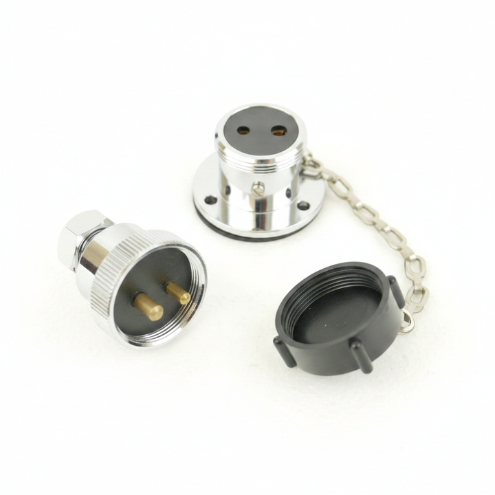 Waterproof 2-Pin Marine Deck Connector Plug & Socket with Plastic Cap - 5A 12V - Technical specification image 4