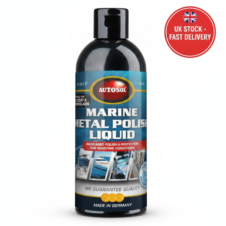 Autosol Marine Metal Polish Liquid 250ml - Stainless Steel & Chrome Protector - UK Stock image 1