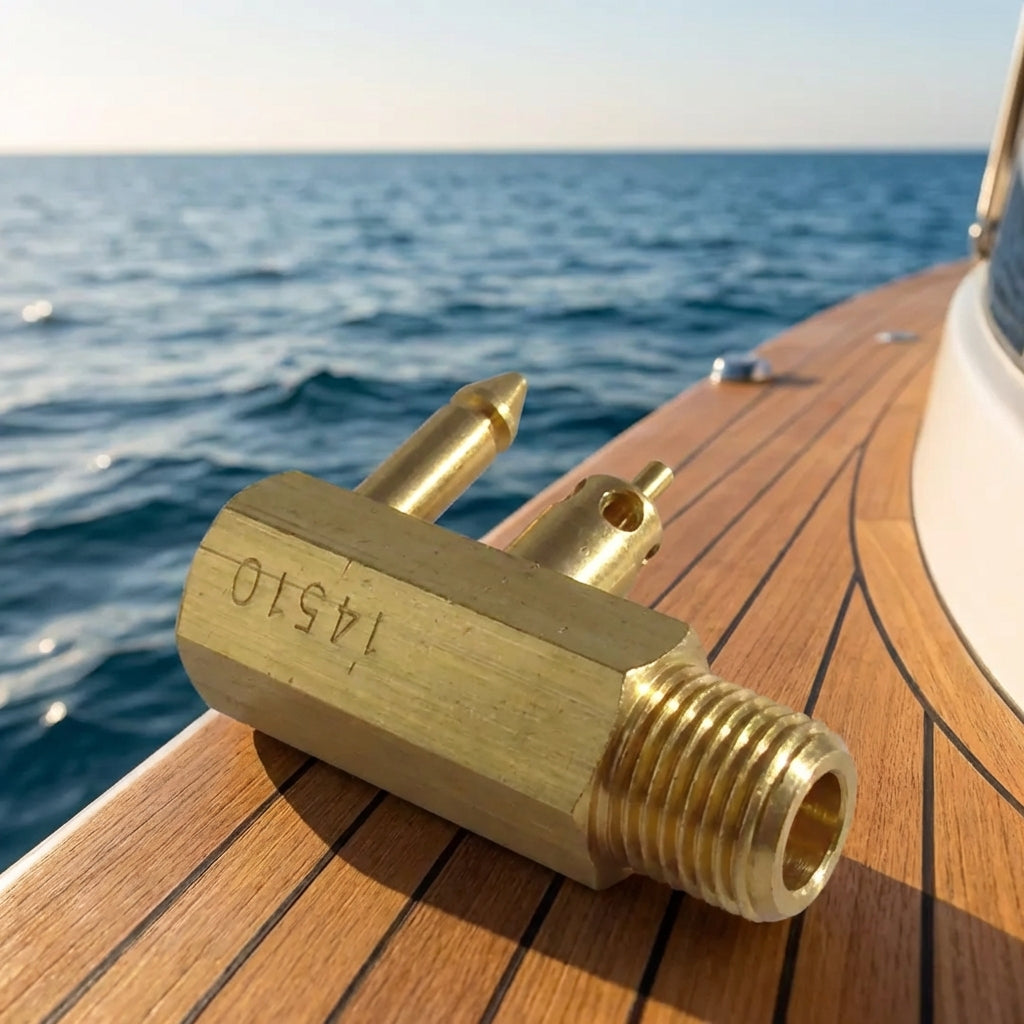 Brass Outboard Fuel Tank Connector for Yamaha Mercury Mariner 1/4" NPT Male