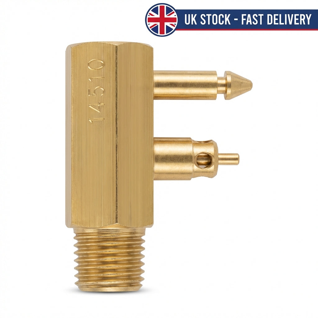 Brass Outboard Fuel Tank Connector for Yamaha Mercury Mariner 1/4" NPT Male