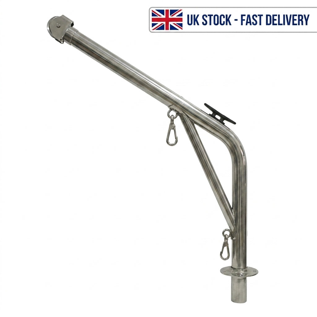 Lalizas AISI 316 Stainless Steel Boat Davit 85kg Max Lift 60mm Tube 70141